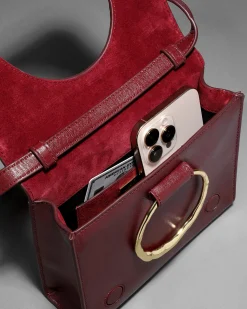 The Hunter Convertible Crossbody Bag- Burgundy