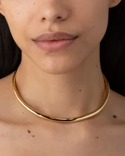 Thin Collar Necklace - Gold