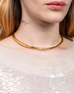 Thin Collar Necklace - Gold