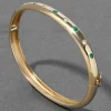 Vintage 18k Gold Modern Design Diamond & Emerald Studded Hinge Bracelet