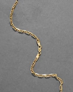 Vintage 1980s 14k Gold Handmade Italian Link Chain Necklace